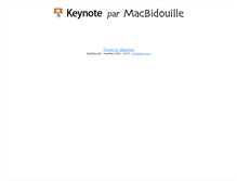 Tablet Screenshot of keynote.macbidouille.com